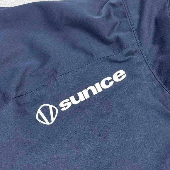 Sunice Srixon Golf Jacket Mens L Blue Windbreaker Zephal Waterproof Full Zip